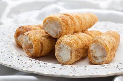 Golden Flaky Cream Rolls