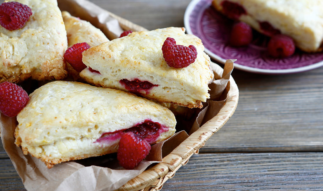 Fresh Raspberry Pastries