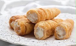 Crisp Golden Cream Rolls